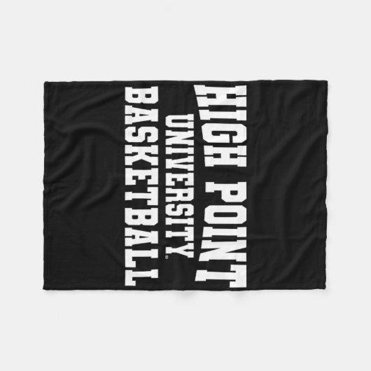 High Point Panthers University Sketll 02 Sports Fa Fleecedecke (Vorderseite (Horizontal))