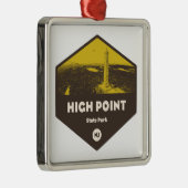 High Point Staat Park New Jersey Ornament Aus Metall (Rechts)