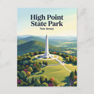 High Point State Park New Jersey Postkarte
