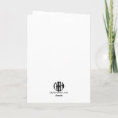 High-Poly Peony Birthday Card Karte (Rückseite)
