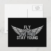 HIGH-Postkarte FLY Postkarte (Vorne/Hinten)