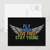HIGH-Postkarte FLY Postkarte (Vorne/Hinten)