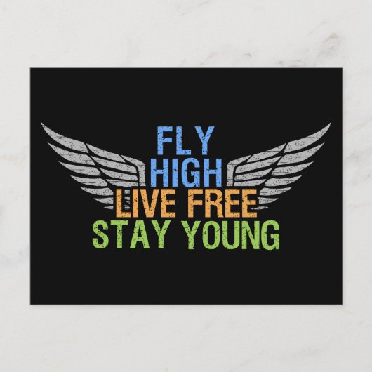 HIGH-Postkarte FLY Postkarte (Vorderseite)