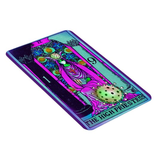 High Priestess Coronavirus Tarot Card Magnet (Rechte Seite)