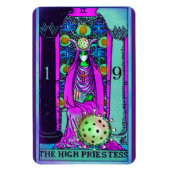 High Priestess Coronavirus Tarot Card Magnet (Vertikal)