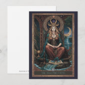 High Priestess Tarot Art Flat Thank You Card Dankeskarte (Vorne/Hinten)