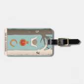 High Priestess tarot card Crown Pomegranate Gepäckanhänger (Vorderseite horizontal)