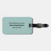 High Priestess tarot card Crown Pomegranate Gepäckanhänger (Rückseite horizontal)