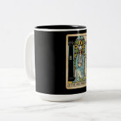 High Priestess Tarot Zweifarbige Tasse (Vorderseite Links)