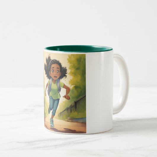 #High quality Custom Stickers for Cup Zweifarbige Tasse (VorderseiteRechts)