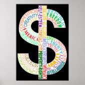 High Res Dollar Sign Poster (Vorne)