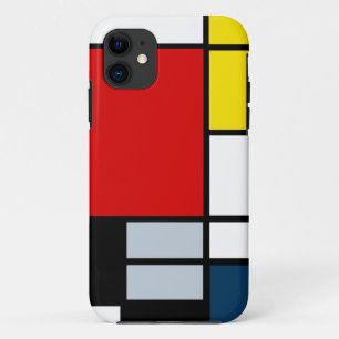 High Res Piet Mondrian Zusammensetzung iPhone 11 Hülle