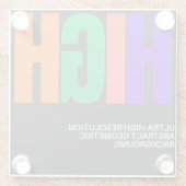 High-Resolution Abstract Art Glasuntersetzer (Rückseite)