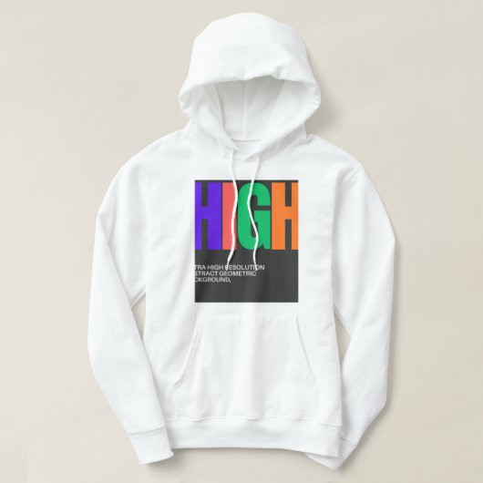 High-Resolution Abstract Art Hoodie (Design vorne)