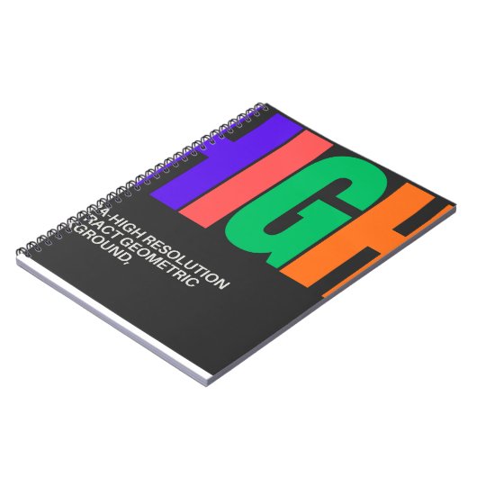 High-Resolution Abstract Art  Notizblock (Linke Seite)