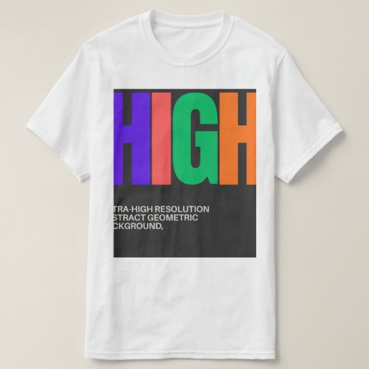 High-Resolution Abstract Art T-Shirt (Design vorne)