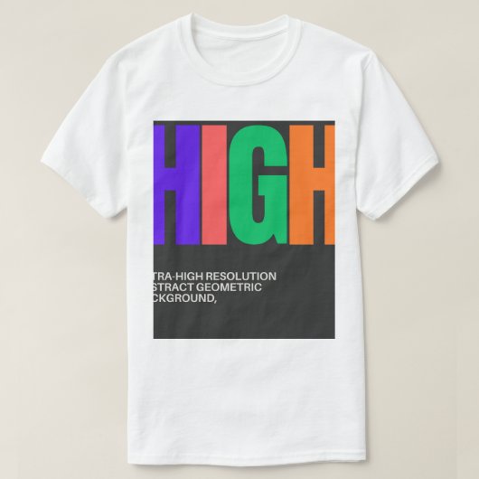 High-Resolution Abstract Art T-Shirt (Design vorne)