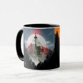 High-rise building behind the mountains tasse (Vorderseite Links)