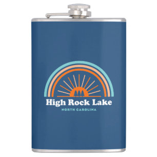 High Rock Lake North Carolina Rainbow Flachmann