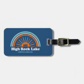 High Rock Lake North Carolina Rainbow Gepäckanhänger (Vorderseite horizontal)