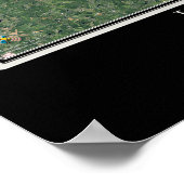 High Rock Lake North Carolina Satelliten Poster Ka (Ecke)