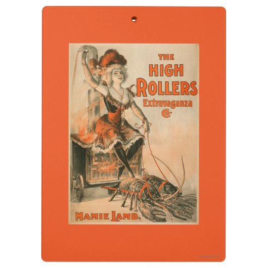 High Roller-Extravaganz "Mamie Lamm-" Spiel Klemmbrett (Rückseite)