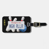 High Roller Game Abzeichen mit California Plate Gepäckanhänger (Vorderseite horizontal)