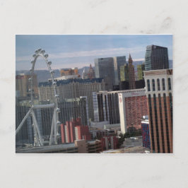 High Roller & Las Vegas Center Strip Postkarte