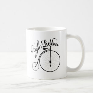 High Roller Lustiges Vintage-Design Kaffeetasse