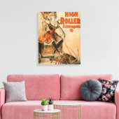 High Rollers Extravaganza "Mamie Lamb"-Spiel Leinwanddruck (Insitu (Wohnzimmer))