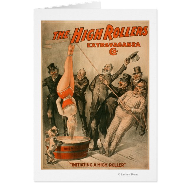 High Rollers Poster - Frau in Bier tunkend (Vorne)