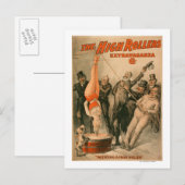 High Rollers Poster - Frau in Bier tunkend Postkarte (Vorne/Hinten)