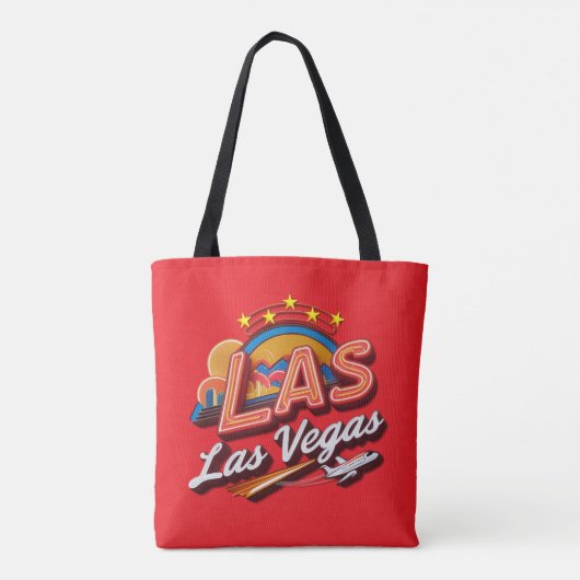 High Rolling LAS Airport Code Tote Bag Tasche (Rückseite)