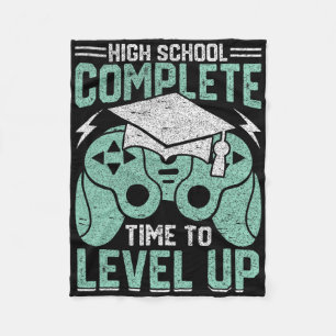 High School abgeschlossen Zeit, um Video Game zu v Fleecedecke