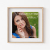 High School Abschluss Foto Glückwünsche Name Poster