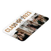 High School Abschluss Gold Foto Magnet (Linke Seite)