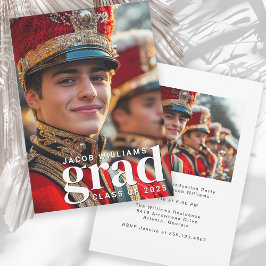 High School Band Moderne 2 Foto Graduation Party Einladung