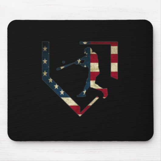 High School Baseball Season College Ball Player Us Mousepad (Vorne)