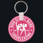 High School Chefführung Squad Personalisiert Sport Schlüsselanhänger<br><div class="desc">Personalisierte Sportgeschenke und Merchandise für das Schulsportteam. Alle Texte sind editierbar für Ihren Anlass. Die Hintergrundfarbe kann mithilfe des Designtools bearbeitet werden. Perfektes Souvenir für Schultrainer und schließend Senioren,  die auch große Sportler sind.</div>
