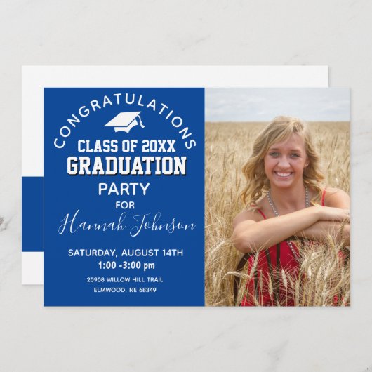 High School Class 2023 Graduation Ankündigung (Vorne/Hinten)