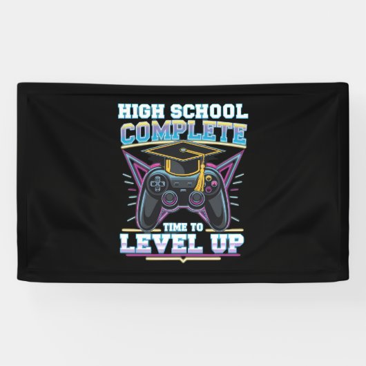 High School Complete Gamer Gaming Abschluss Banner (Horizontal)
