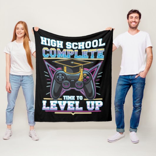 High School Complete Gamer Gaming Abschluss Fleecedecke (Beispiel)