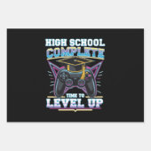 High School Complete Gamer Gaming Abschluss Geschenkpapier Set (Vorderseite)