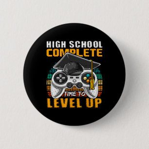 High School Complete Video Game Senior Abschluss Button
