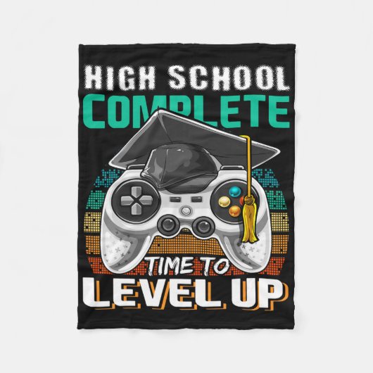 High School Complete Video Game Senior Abschluss Fleecedecke (Vorderseite)
