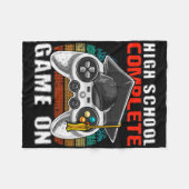 High School Complete Video Game Senior Abschluss Fleecedecke (Vorderseite (Horizontal))