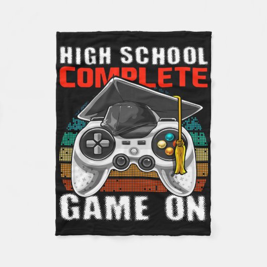 High School Complete Video Game Senior Abschluss Fleecedecke (Vorderseite)