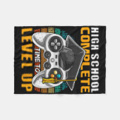 High School Complete Video Game Senior Abschluss Fleecedecke (Vorderseite (Horizontal))