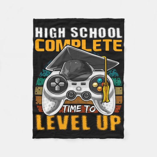High School Complete Video Game Senior Abschluss Fleecedecke (Vorderseite)