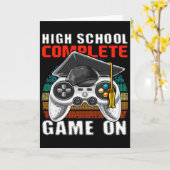 High School Complete Video Game Senior Abschluss Karte (Gelbe Blume)